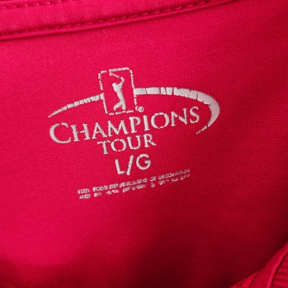 Champion's Tour Polo Shirt in Red and Black - Picture 2 of 4